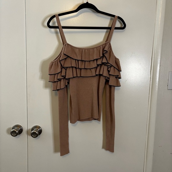 Forever 21 Pink Ruffled Tie Front Tank Top - Picture 7 of 9